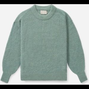 Everlane Oversized Alpaca Crew - XS Pomona Green
